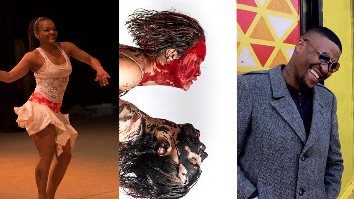 Three artists performing at the Immigrant Artistry evenet